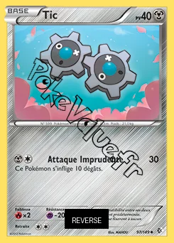 Carte Pokémon Tic Reverse n°97 de la série Frontières Franchies