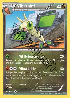 Carte Pokémon Vibraninf n°98 de la série Frontières Franchies
