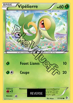 Carte Pokémon Vipélierre Reverse n°11 de la série Frontières Franchies