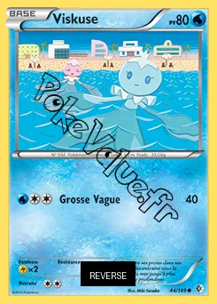 Carte Pokémon Viskuse Reverse n°44 de la série Frontières Franchies
