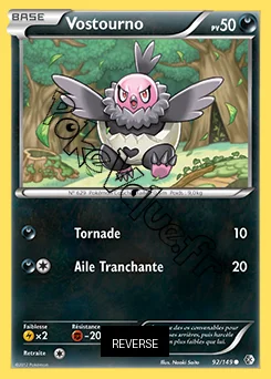 Carte Pokémon Vostourno Reverse n°92 de la série Frontières Franchies