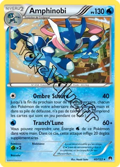 Carte Pokémon Amphinobi  n°40 de la série Rupture Turbo