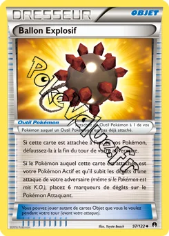 Carte Pokémon Ballon Explosif n°97 de la série Rupture Turbo