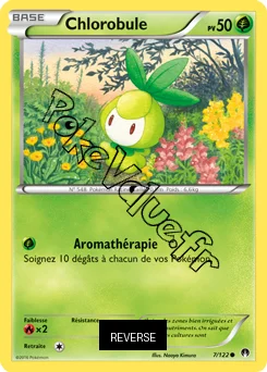 Carte Pokémon Chlorobule  Reverse n°7 de la série Rupture Turbo