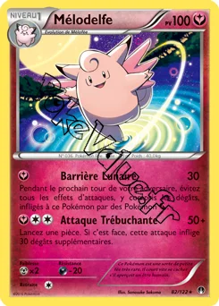 Carte Pokémon Clefable  n°82 de la série Rupture Turbo