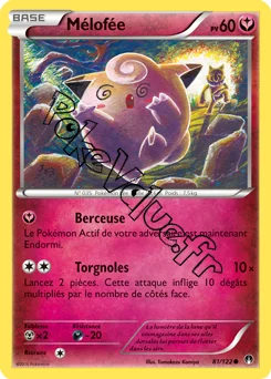 Carte Pokémon Clefairy  n°81 de la série Rupture Turbo