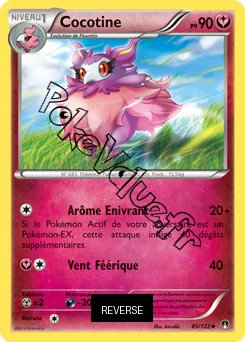 Carte Pokémon Cocotine  Reverse n°85 de la série Rupture Turbo