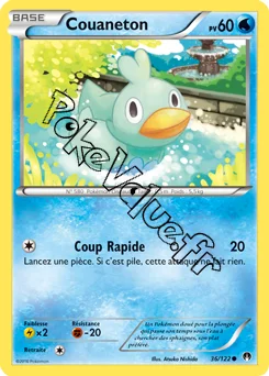Carte Pokémon Couaneton  n°36 de la série Rupture Turbo