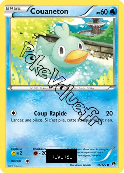 Carte Pokémon Couaneton  Reverse n°36 de la série Rupture Turbo