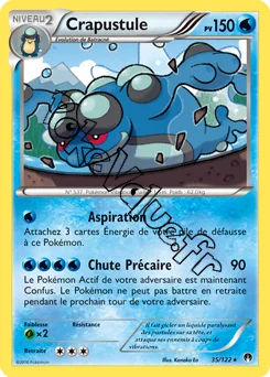 Carte Pokémon Crapustule  n°35 de la série Rupture Turbo