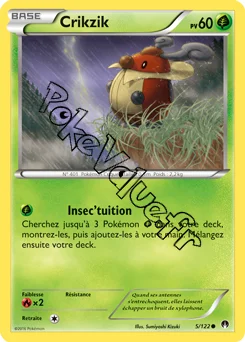 Carte Pokémon Crikzik  n°5 de la série Rupture Turbo