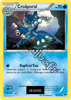 Carte Pokémon Croâporal  Reverse n°39 de la série Rupture Turbo