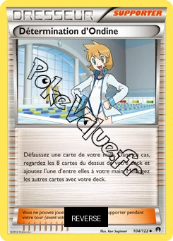 Carte Pokémon Détermination d'Ondine Reverse n°104 de la série Rupture Turbo