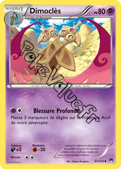 Carte Pokémon Dimoclès  n°61 de la série Rupture Turbo
