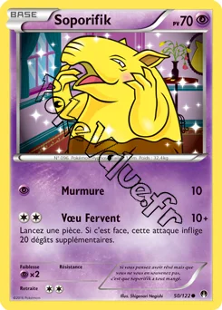Carte Pokémon Drowzee  n°50 de la série Rupture Turbo