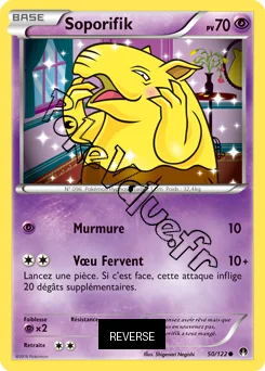 Carte Pokémon Drowzee  Reverse n°50 de la série Rupture Turbo