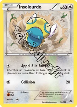 Carte Pokémon Dunsparce  n°90 de la série Rupture Turbo