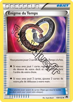 Carte Pokémon Énigme du Temps n°109 de la série Rupture Turbo