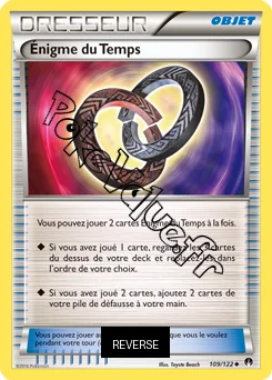 Carte Pokémon Énigme du Temps Reverse n°109 de la série Rupture Turbo