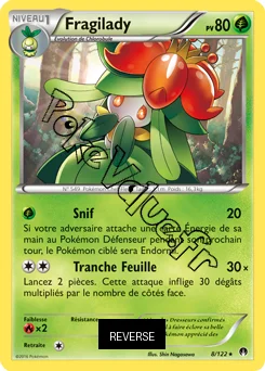 Carte Pokémon Fragilady  Reverse n°8 de la série Rupture Turbo