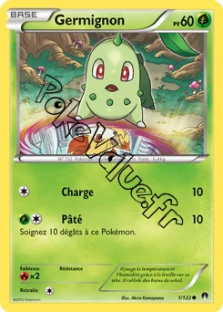 Carte Pokémon Germignon  n°1 de la série Rupture Turbo