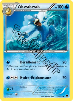 Carte Pokémon Golduck  n°17 de la série Rupture Turbo