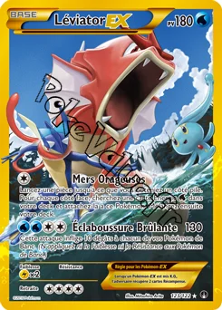 Carte Pokémon Léviator EX  n°123 de la série Rupture Turbo