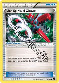 Carte Pokémon Lien Spirituel Cizayox n°111 de la série Rupture Turbo