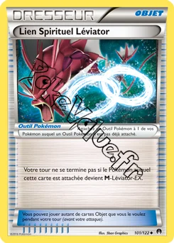 Carte Pokémon Lien Spirituel Léviator n°101 de la série Rupture Turbo