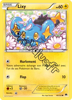 Carte Pokémon Lixy  n°44 de la série Rupture Turbo