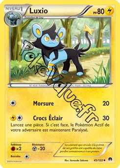 Carte Pokémon Luxio  n°45 de la série Rupture Turbo