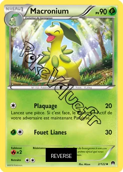 Carte Pokémon Macronium  Reverse n°2 de la série Rupture Turbo