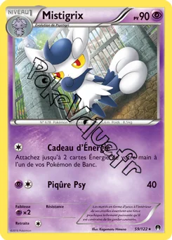 Carte Pokémon Mistigrix  n°59 de la série Rupture Turbo