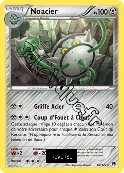 Carte Pokémon Noacier  Reverse n°80 de la série Rupture Turbo