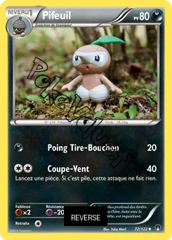 Carte Pokémon Nuzleaf  Reverse n°72 de la série Rupture Turbo