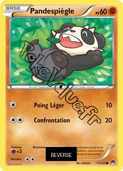 Carte Pokémon Pandespiègle  Reverse n°71 de la série Rupture Turbo
