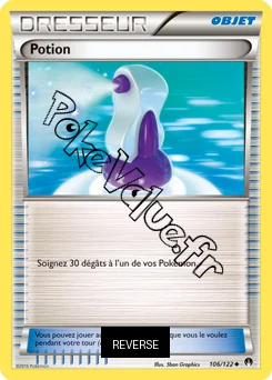 Carte Pokémon Potion Reverse n°106 de la série Rupture Turbo