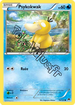 Carte Pokémon Psykokwak  n°16 de la série Rupture Turbo