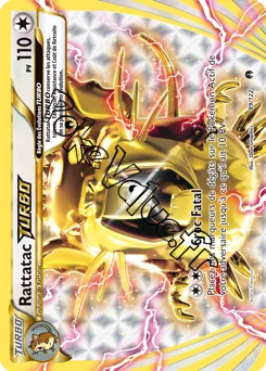 Carte Pokémon Rattatac TURBO  n°89 de la série Rupture Turbo
