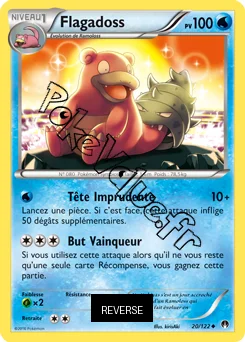 Carte Pokémon Slowbro  Reverse n°20 de la série Rupture Turbo
