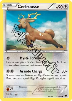 Carte Pokémon Stantler  n°91 de la série Rupture Turbo