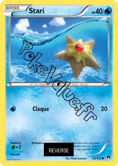 Carte Pokémon Staryu  Reverse n°25 de la série Rupture Turbo