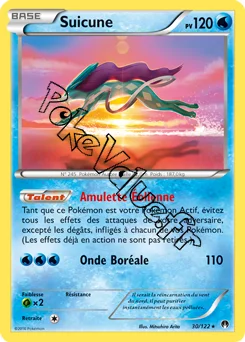 Carte Pokémon Suicune  n°30 de la série Rupture Turbo