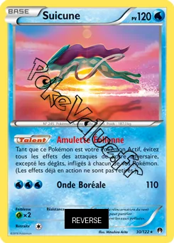 Carte Pokémon Suicune  Reverse n°30 de la série Rupture Turbo