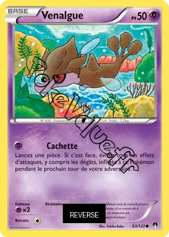 Carte Pokémon Venalgue  Reverse n°63 de la série Rupture Turbo