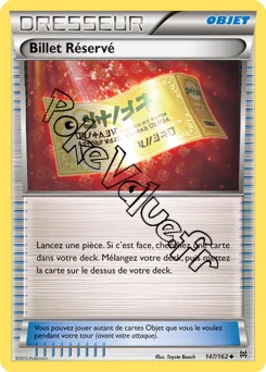Carte Pokémon Billet Réservé n°147 de la série Impulsion Turbo