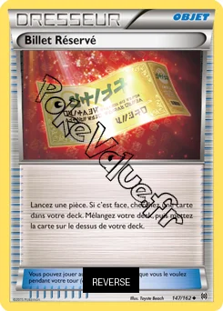 Carte Pokémon Billet Réservé Reverse n°147 de la série Impulsion Turbo