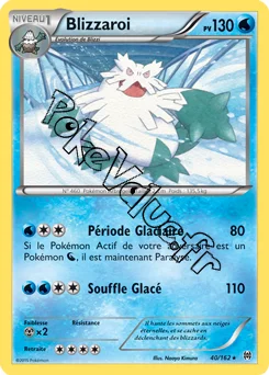 Carte Pokémon Blizzaroi  n°40 de la série Impulsion Turbo