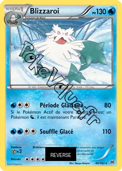 Carte Pokémon Blizzaroi  Reverse n°40 de la série Impulsion Turbo