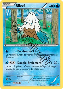 Carte Pokémon Blizzi  n°39 de la série Impulsion Turbo